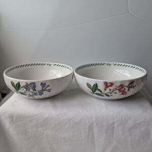 Mikasa Summer Symphony Floral Cereal Soup Bowls Discontinued- 2
